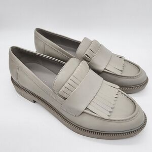 Marc Fisher Calixy Vegan Leather Loafers Grey Size 8.5 NEW